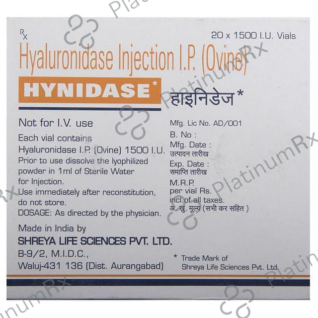 Hynidase 1500IU Injection 1s