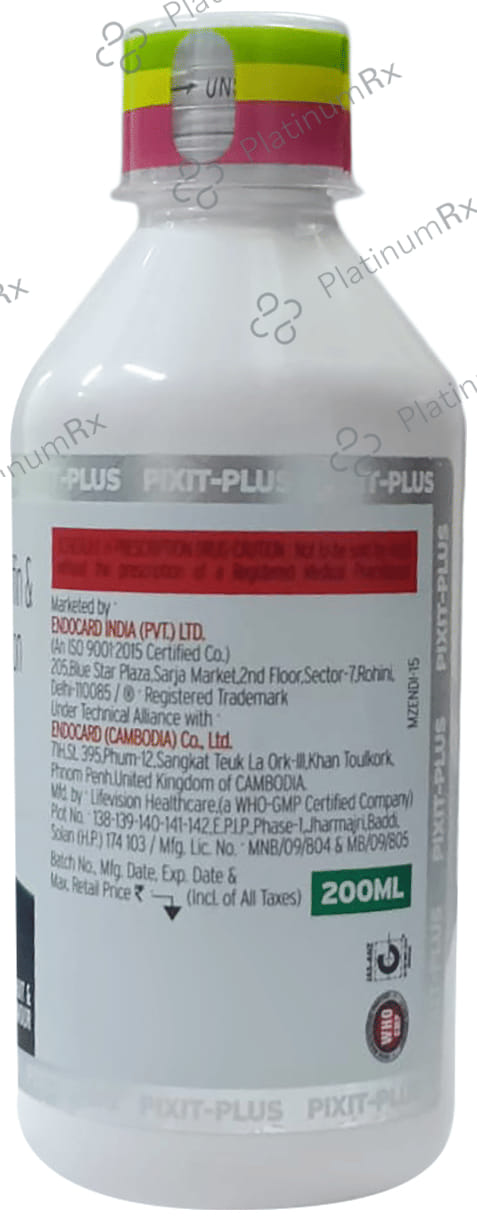 Pixit Plus Mix Fruit & Vanilla Oral Suspension 200ml