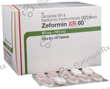 Zeformin XR 60/500mg Tablet SR 10s