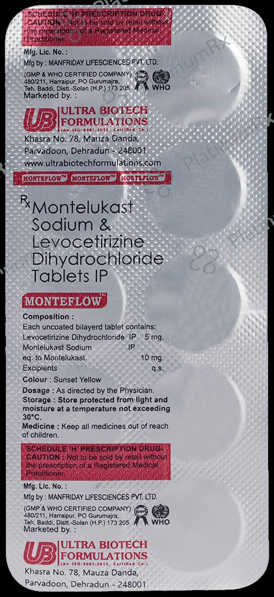 Monteflow 5/10mg Tablet 10s