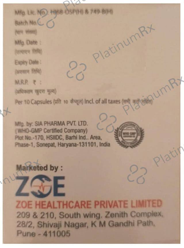 Ezorest D 30/40mg Capsule SR 10s