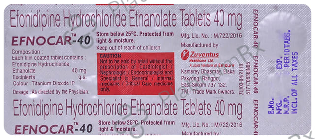 Efnocar 40mg Tablet 10s