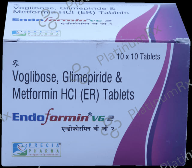 Endoformin VG 2/500/0.2mg Tablet ER 10s