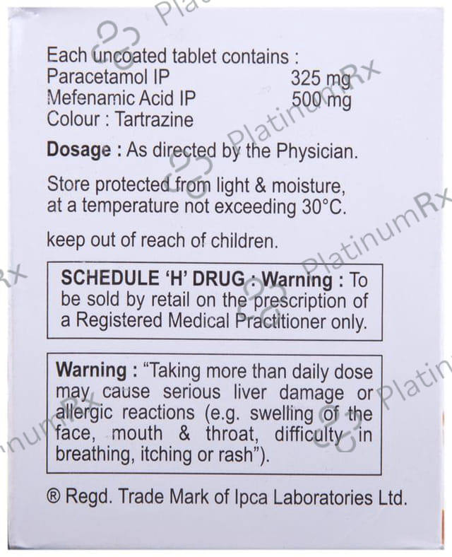 Pacimol MF 500/325mg Tablet 10s