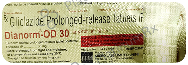 Dianorm OD 30mg Tablet PR 10s