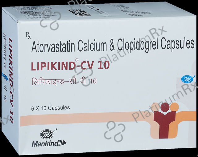 Lipikind CV 10/75mg Capsule 10s