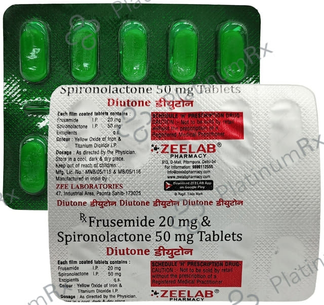 Diuton 20/50mg Tablet 10s