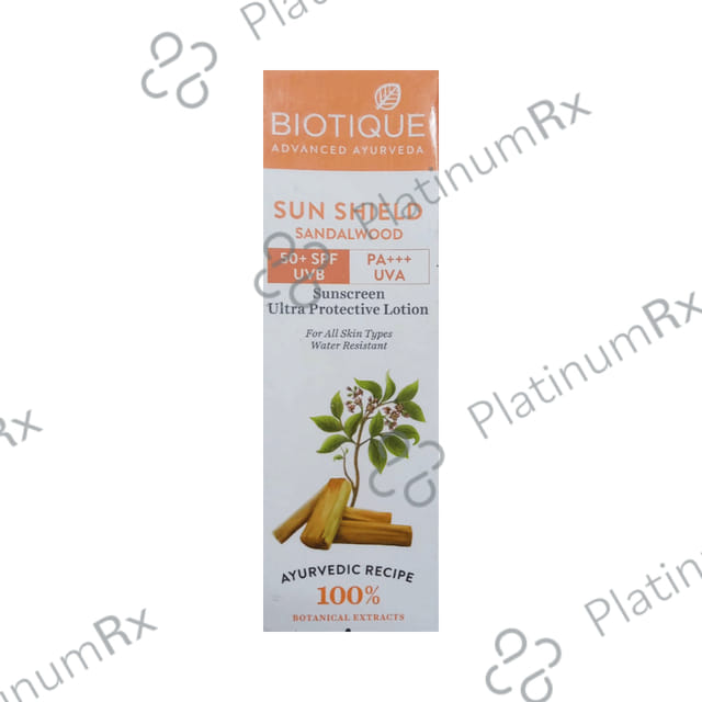 Biotique Sun Shield Sandalwood Ultra Protective Face & Body SPF 50+ PA+++ Lotion 120ml