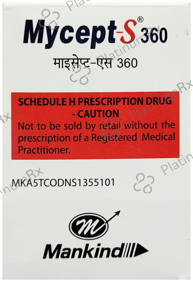 Mycept S 360mg Tablet 10s