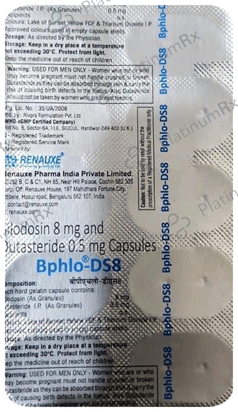 Bphlo DS 8/0.5mg Capsule 10s