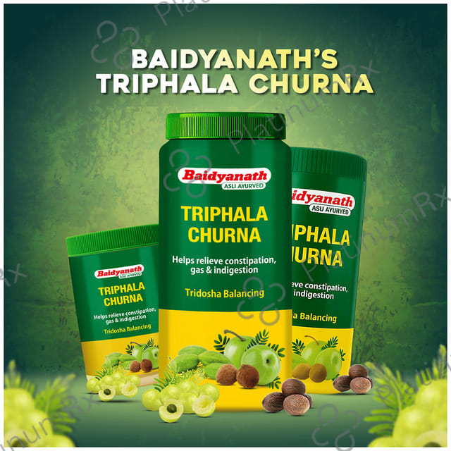 Baidyanath Triphala Churna Eases Constipation, Acidity & Gas 500gm