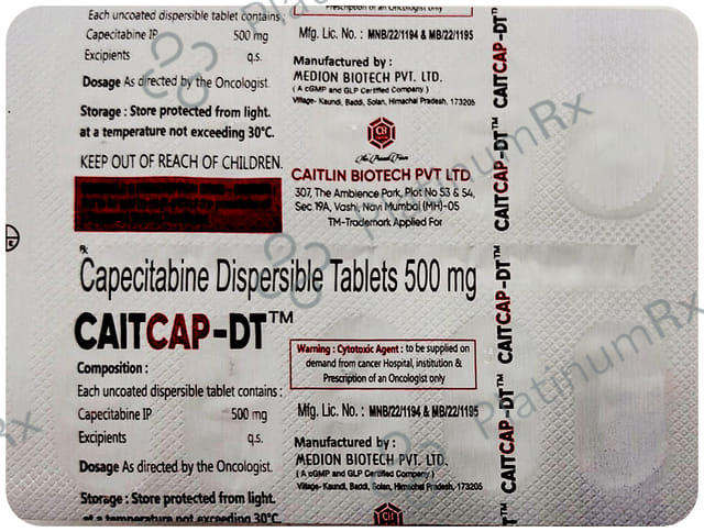 Caticap DT 500mg Tablet 10s