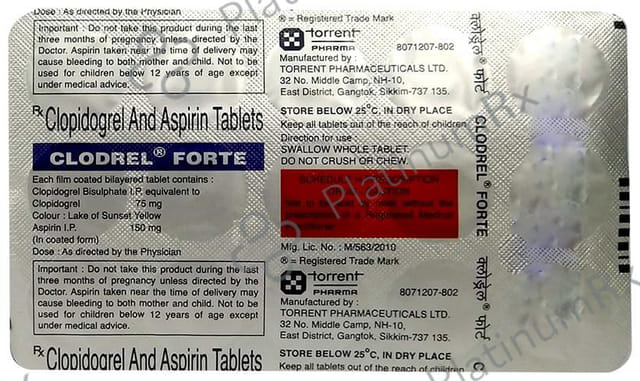 Clodrel Forte 150/75mg Tablet 15s
