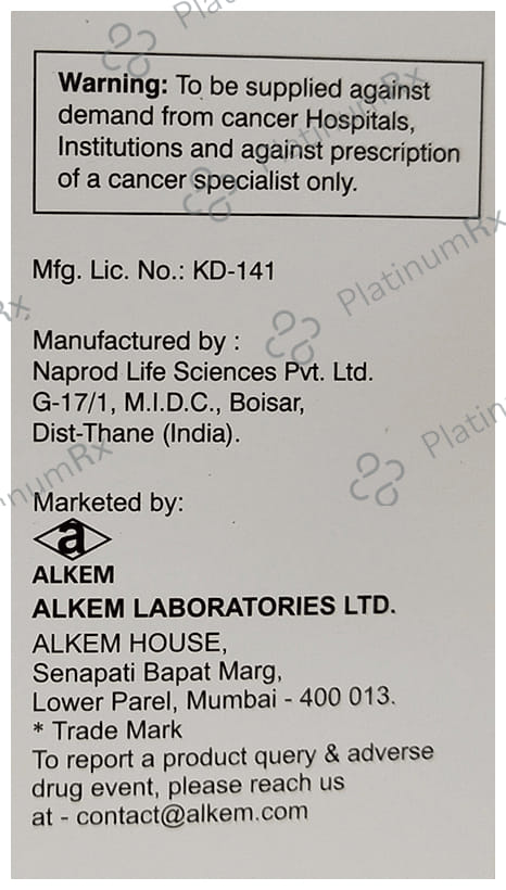 Alrubicin 50mg Injection 1s