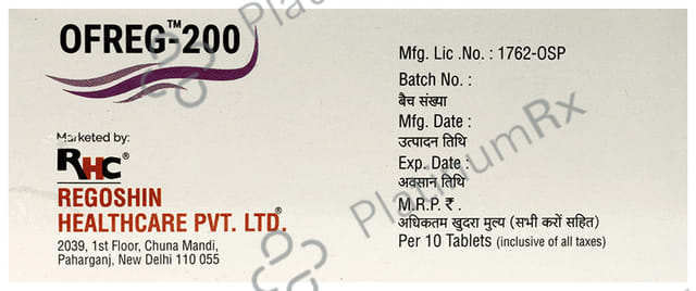 Ofreg 200mg Tablet 10s