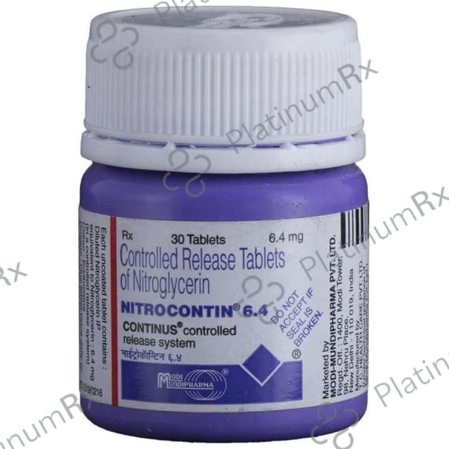 Nitrocontin 6.4mg Tablet CR 30s