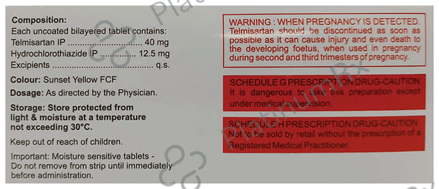 Tymist H 40/12.5mg Tablet 10s