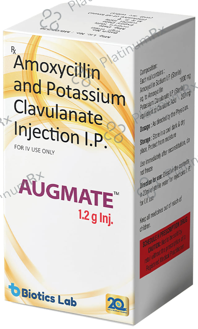 Augmate 1000mg/200mg Injection