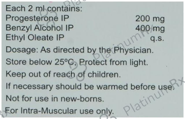 Naturogest 200mg Injection 2ml