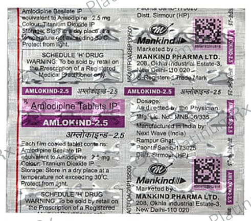 Amlokind 2.5mg Tablet 30s