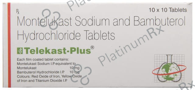 Telekast Plus 10/10mg Tablet 10s