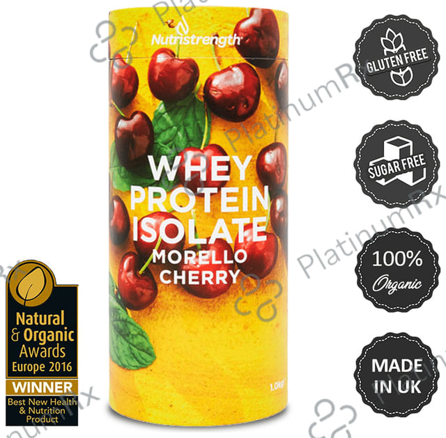 Nutristrength Whey Protein Isolate Powder Morello Cherry 1 kg