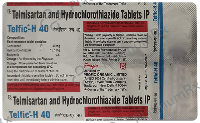 Telfic H 12.5/40mg Tablet 10s