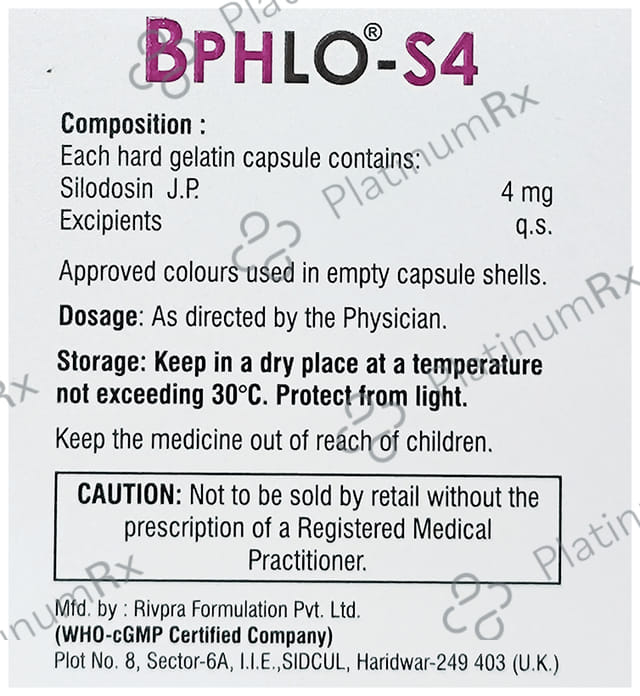 Bphlo S 4mg Capsule 10s
