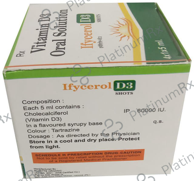 Ifycerol D3 Shots Oral Solution 5ml
