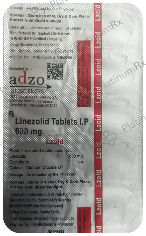 Lzoid 600mg Tablet 10s