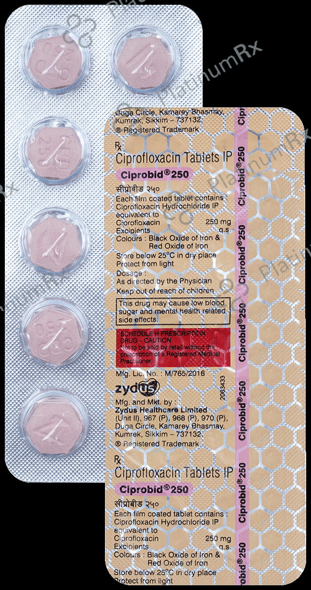 Ciprobid 250mg Tablet 10s