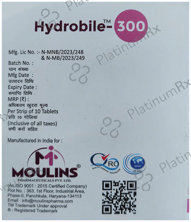 Hydrobile 300mg Tablet 10s