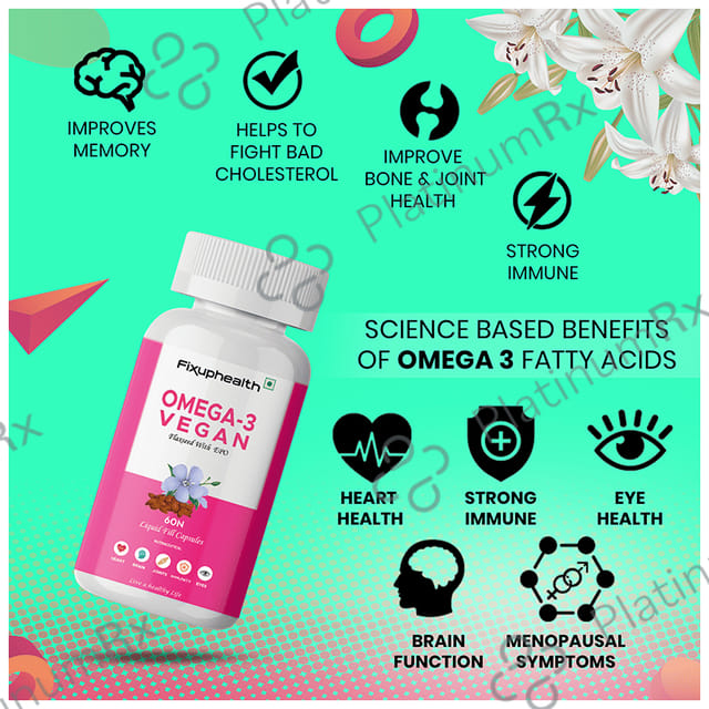 Fixuphealth Omega 3 Vegan Capsule 60s
