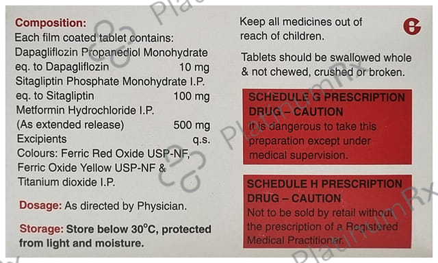 Sitazit DM 500mg Tablet ER 10s