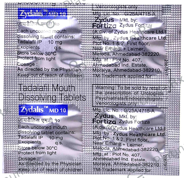 Zydalis MD 10 Tablet