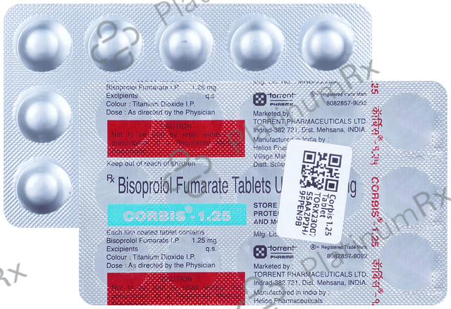 Corbis 1.25mg Tablet 15s