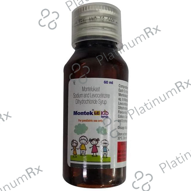 Montek LC Kid 2.5/4mg Syrup 60ml