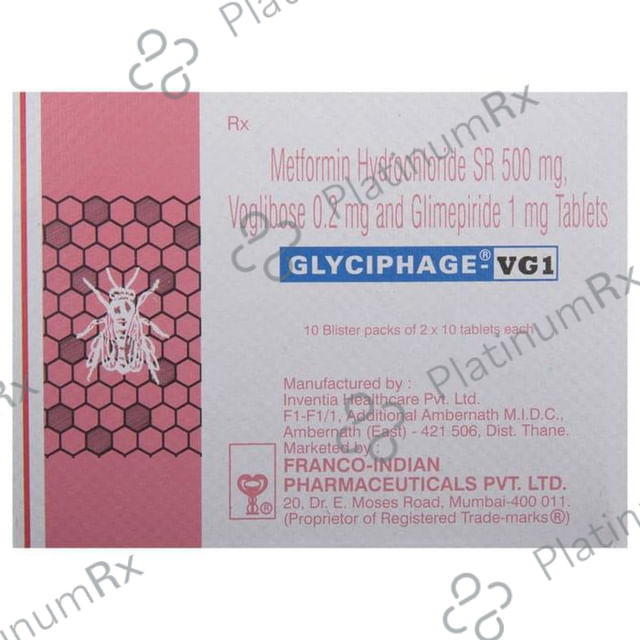Glyciphage VG 1mg Tablet SR 10s