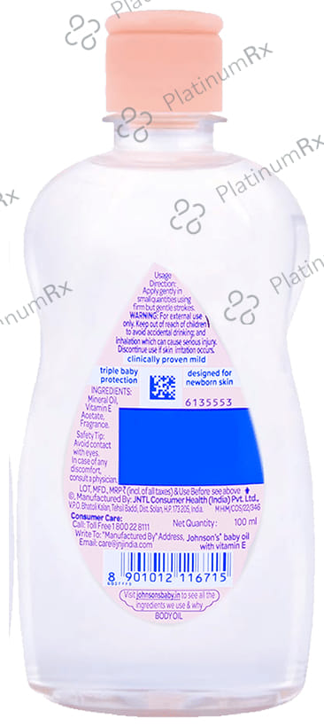 Johnson's Baby Oil with Vitamin E 100ml