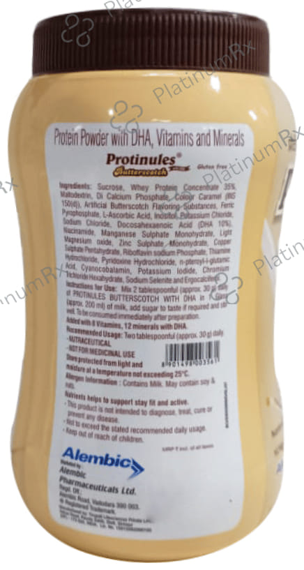 Protinules Flavour Butterscotch Powder 200gm
