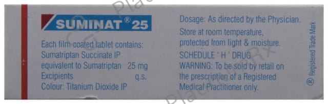 Suminat 25mg Tablet 1s