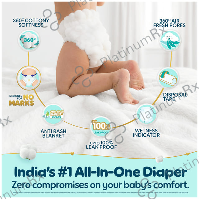 Pampers Premium Care Pants with Aloe Vera & Cotton-Like Softness - Size XXL