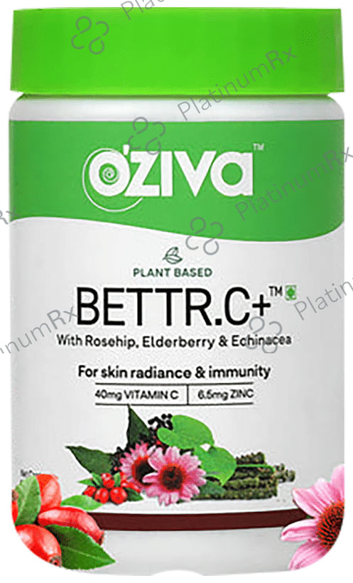 Oziva Plant Based Bettr.C+ Vitamin C with Zinc Capsule for Skin Radiance & Immunity