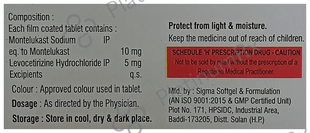 Cetsin 5/10mg LM Tablet 10s