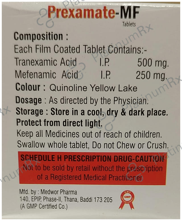 Prexamate 250/500mg MF Tablet 10s