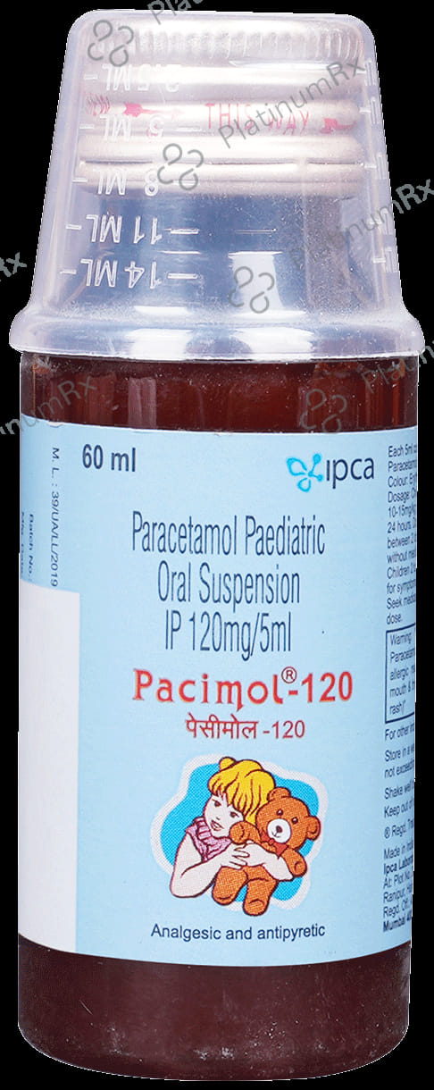 Pacimol 120mg Oral Suspension 60ml