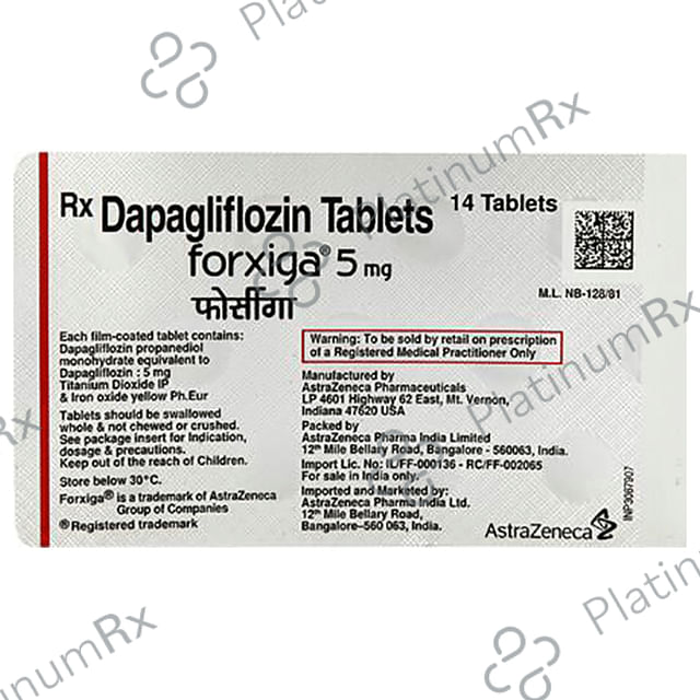 Forxiga 5mg Tablet 14s
