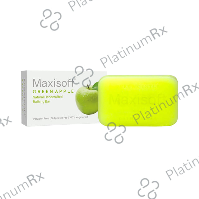 Maxisoft Green Apple Bathing Bar (75gm Each) 1 units