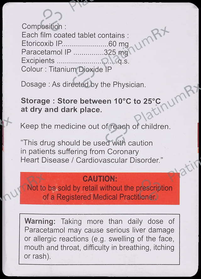 Etorvel P 60/325mg Tablet 10s