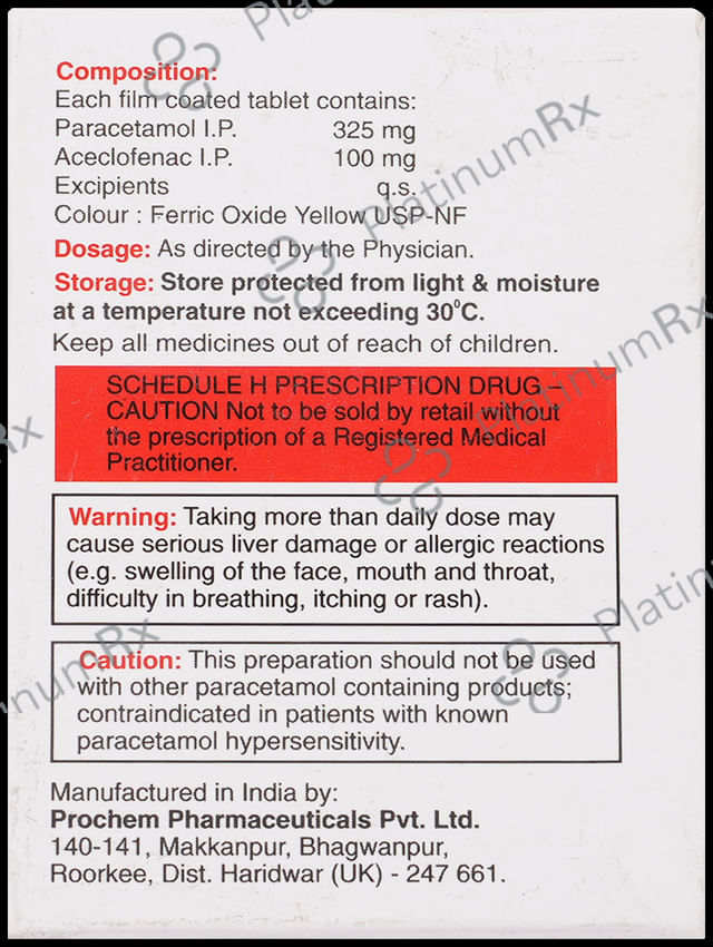 Glenpar AC 100/325mg Tablet 10s